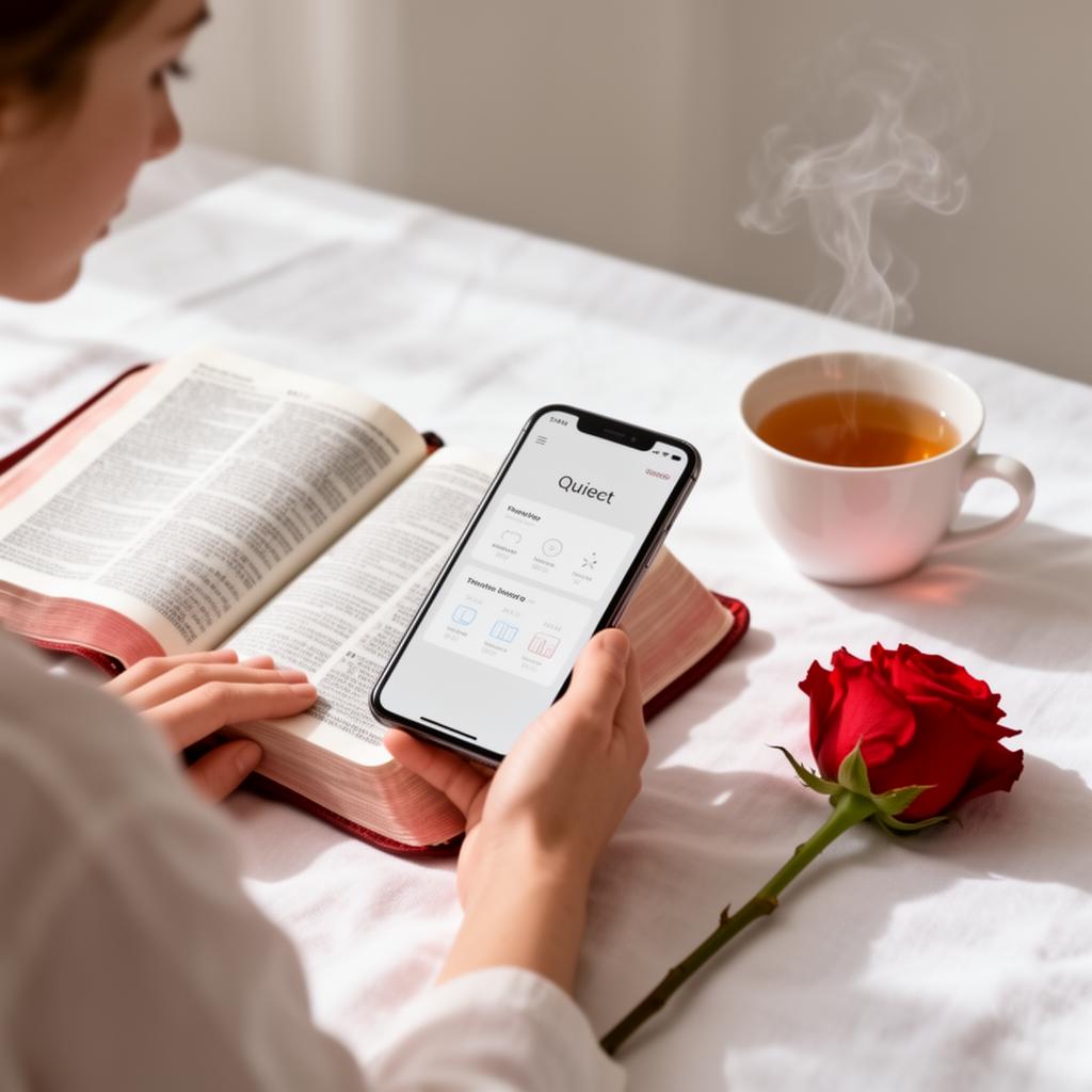 A peaceful moment of focus and faith